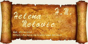 Helena Melović vizit kartica
